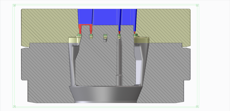 Solid die CAD render